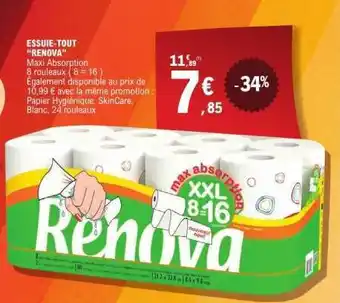 E.Leclerc ESSUIE-TOUT “RENOVA” offre