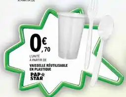 E.Leclerc Vaisselle réutilisable en plastique offre