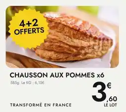 E.Leclerc CHAUSSON AUX POMMES x6 offre