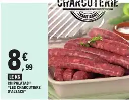 E.Leclerc Chipolatas 'Les Charcutiers d'Alsace' offre