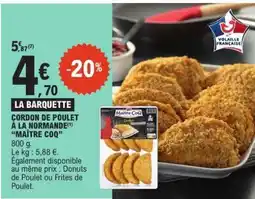 E.Leclerc Cordon de Poulet à la Normande Maître Coq offre