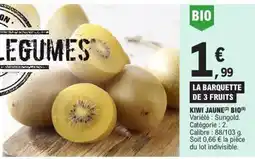 E.Leclerc Kiwi Jaune Bio offre