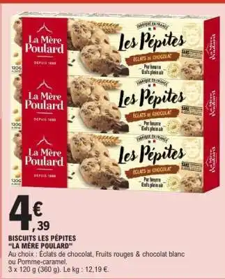 E.Leclerc BISCUITS LES PÉPITES “LA MÈRE POULARD” offre