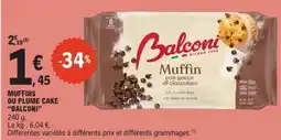 E.Leclerc Muffins ou Plume Cake Balconi offre