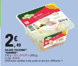 E.Leclerc SALADE ITALIENNE HAMMER offre