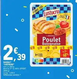 E.Leclerc RAVIOLI LUSTUCRU offre