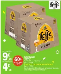 E.Leclerc Bière Blonde Leffe offre
