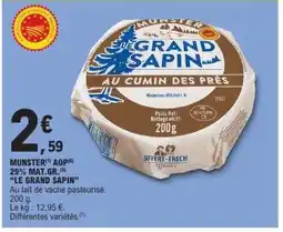 E.Leclerc MUNSTER AOP LE GRAND SAPIN offre
