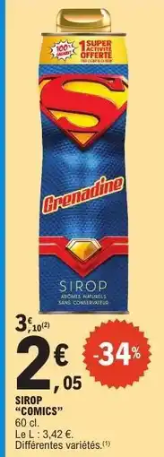 E.Leclerc SIROP “COMICS” offre