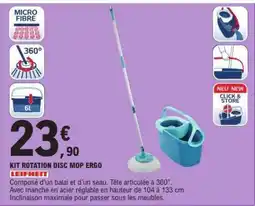 E.Leclerc KIT ROTATION DISC MOP ERGO offre