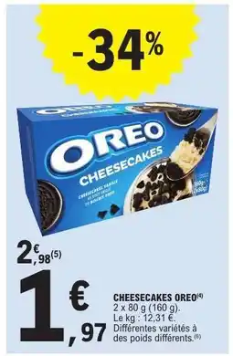 E.Leclerc CHEESECAKES ORÉO offre