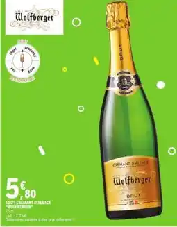 E.Leclerc AOP CRÉMANT D'ALSACE 'WOLFBERGER' offre