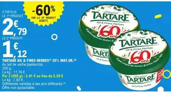 E.Leclerc Tartare Ail & Fines Herbes offre