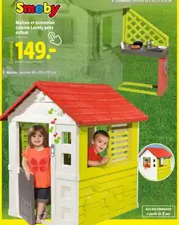 Lidl SMOBY Maison et extension cuisine Lovely pour enfant offre