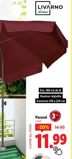 Lidl LIVARNO HOME Parasol offre