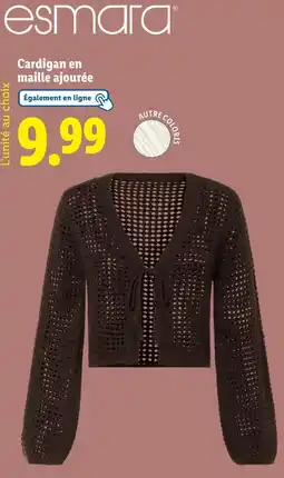 Lidl ESMARA Cardigan en maille ajourée offre