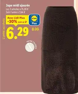 Lidl ESMARA Jupe midi ajourée offre