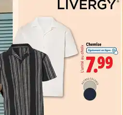 Lidl LIVERGY Chemise offre