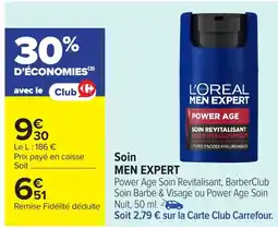 Carrefour MEN EXPERT Soin offre