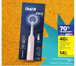 Carrefour ORAL B Brosse à dents électrique Pro 1 offre