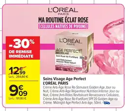 Carrefour L'OREAL PARIS Soin Visage Age Perfect offre
