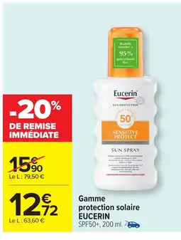 Carrefour EUCERIN Gamme protection solaire offre