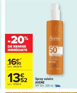 Carrefour AVENE Spray solaire offre