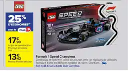 Carrefour LEGO Formule 1 Speed Champions offre
