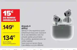 Carrefour APPL Airpods 4 offre