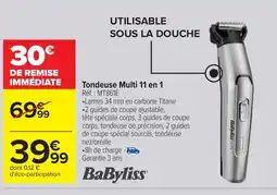 Carrefour BABYLISS Tondeuse Multi 11 en 1 offre