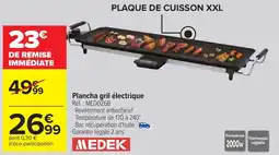 Carrefour MEDEK Plancha gril électrique offre