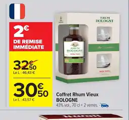 Carrefour BOLOGNE Coffret Rhum Vieux offre