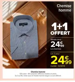 Carrefour Chemise homme offre