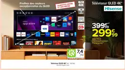 Carrefour HISENSE Téléviseur QLED 4K offre
