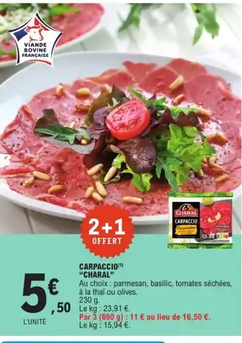 E.Leclerc CHARAL Carpaccio offre