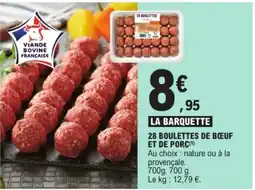 E.Leclerc 28 boulettes de bœuf et de porc offre