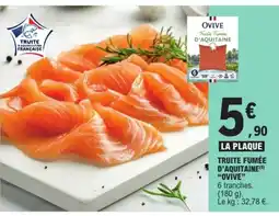 E.Leclerc OVIVE Truite fumée d'aquitaine offre