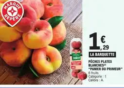 E.Leclerc Pêches plates blanches offre