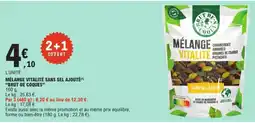 E.Leclerc BRUT DE COQUES Mélange vitalite pistaches offre