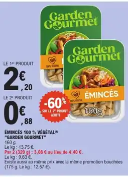 E.Leclerc GARDEN GOURMET Émincés 100% végétal offre
