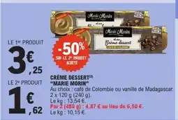 E.Leclerc MARIE MORIN Crème dessert offre