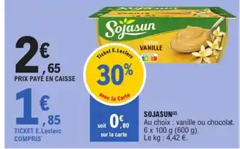 E.Leclerc SOJASUN offre