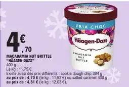 E.Leclerc HÄAGEN DAZS Macadamia nut brittle offre