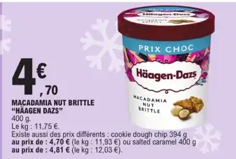 E.Leclerc HÄAGEN DAZS Macadamia nut brittle offre
