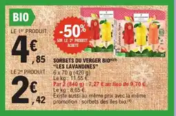 E.Leclerc LES LAVANDINES Sorbets du verger bio offre