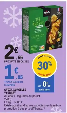 E.Leclerc YOMIA Gyoza surgelés offre