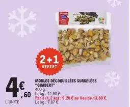 E.Leclerc GIMBERT Moules décoquillées surgelées offre