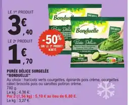 E.Leclerc BONDUELLE Purée délice surgelée offre