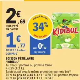 E.Leclerc KIDIBUL Boisson pétillante offre