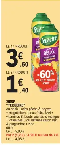 E.Leclerc TEISSEIRE Sirop offre
